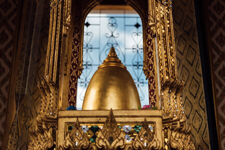 Bangkok, Thailand - August 25, 2019 : Wat Ratchanatdaram and Loha Prasat (iron castle) is buddhist temple (wat) located between Ratchadamnoen Klang and MahaChai Road, in Phra Nakhon district, Bangkok.のeditorial素材