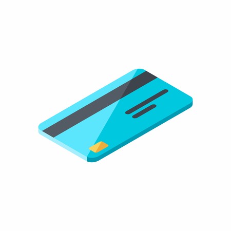 Credit card Isometric Vectorのイラスト素材