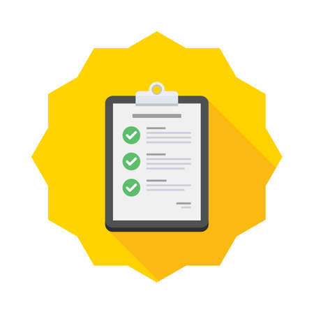 Checklist icon vector isolated.のイラスト素材