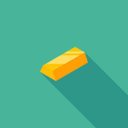 Gold Bar icon vector isometric.のイラスト素材