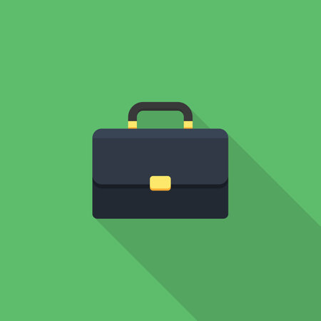 Briefcase icon vector isolated. Flat style vector illustration.のイラスト素材