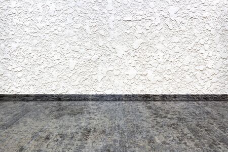 White wall concrete and floor made for cement.の写真素材
