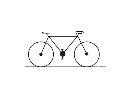Bicycle vector icon on white background.のイラスト素材