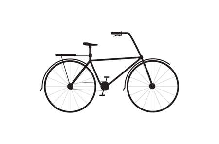 Bicycle vector on white background.のイラスト素材