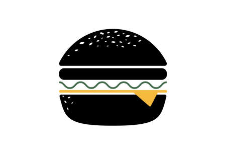 Hamburger icon vector on white background.のイラスト素材