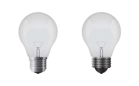 Light bulb vector illustration isolated on white background.のイラスト素材