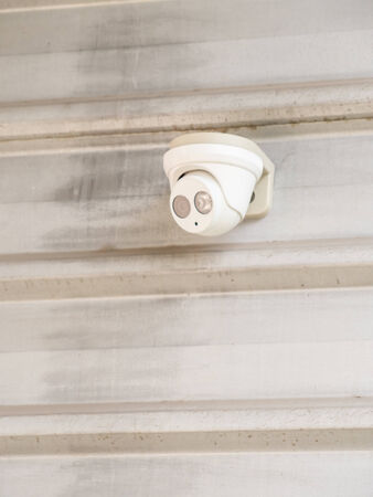 CCTV camera on the wall