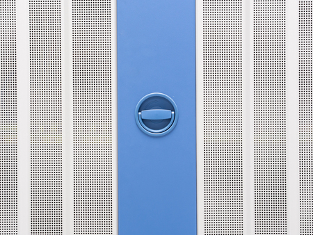 metal texture with blue stripの写真素材