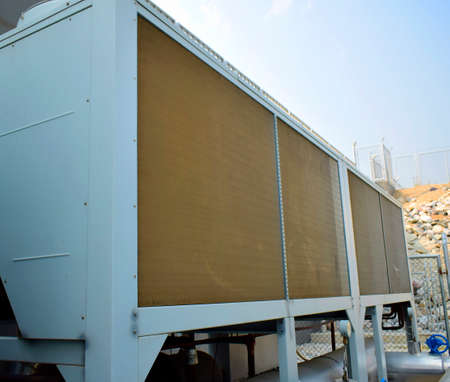 Chiller tower cooling and Air conditioner compressor.の写真素材