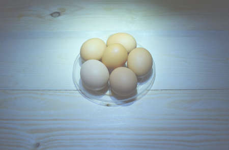 Egg.Egg on table.の写真素材