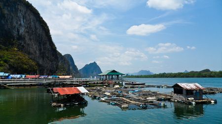 phang nga bay , south of thailandの写真素材