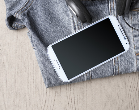 Phone with my holidaysの写真素材