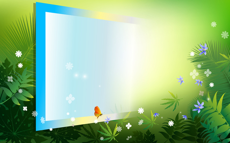 Natural background yellow lightのイラスト素材