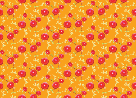 Pomegranate patterns vectorsのイラスト素材