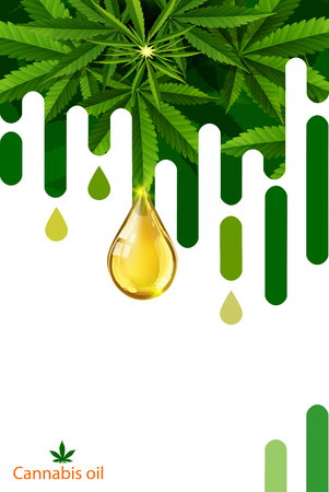 Marijuana concept and cannabis oil and legislation social issue as medical and recreational weed usage on white background symbols in a 3D illustration style.のイラスト素材