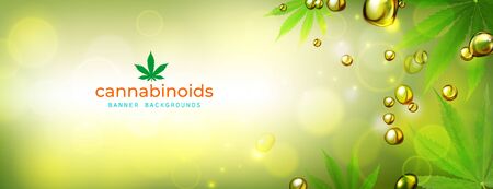 Marijuana concept and cannabis oil and legislation social issue as medical uses and recreational weed usage on background symbols in a 3D illustration style.のイラスト素材