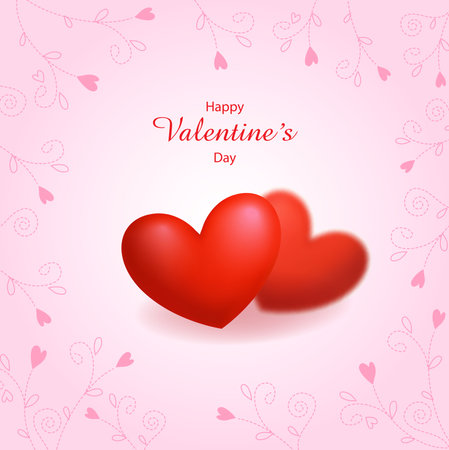 Happy valentine day festive sparkle layout template design. Vector illustration background with white frame. Use for wallpaper,のイラスト素材