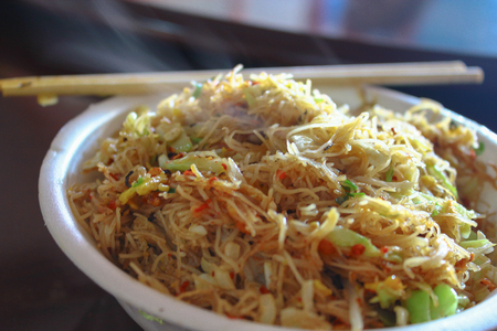 chinese food in the restaurantの写真素材