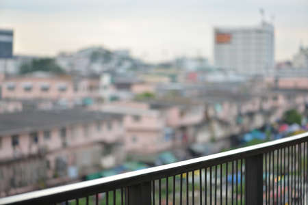 cityscape outside terraceの写真素材
