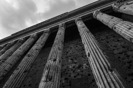 wall of Italian house in film styleの写真素材