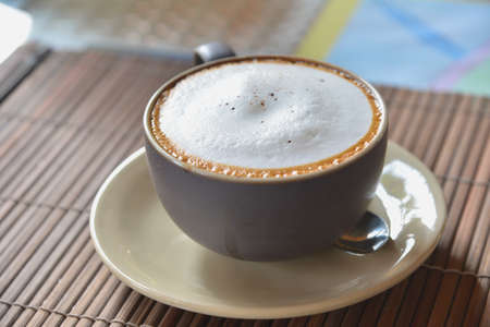 capuchino (focus foam)の写真素材