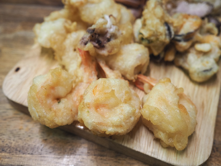 deep fried shrimpの写真素材