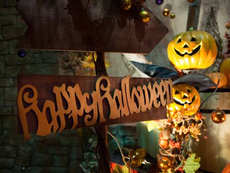 holloween pumpkin, use for decorationの写真素材