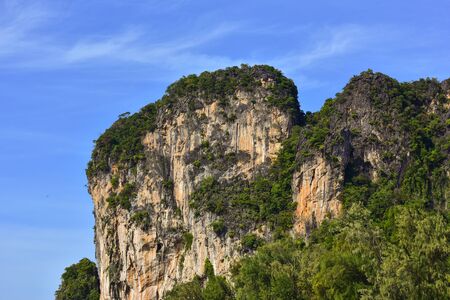 limestone in the seaの写真素材