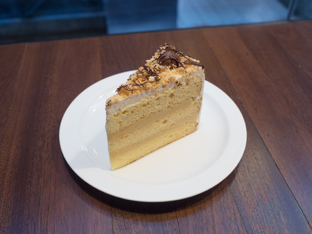 coffee cake on ceramic plate