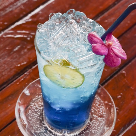 Blue Hawaii, Italian sodaの写真素材