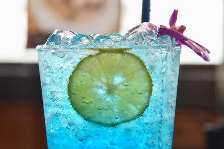 Blue Hawaii, Italian sodaの写真素材