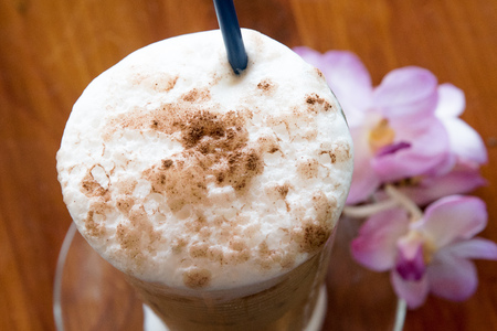 capuchino, iced coffeeの写真素材