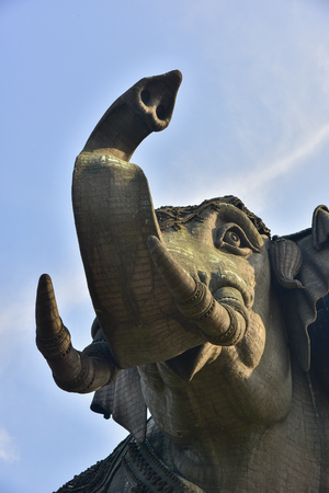 elephant statueの写真素材