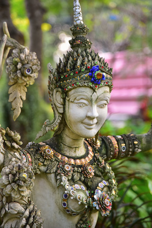 Kinnaree statue, Thai artの写真素材