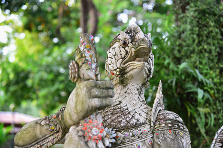 garuda statue (focus eye)の写真素材