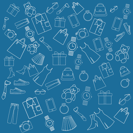 Full Variety Of Products Background Illustrations &amp; Vectorsのイラスト素材