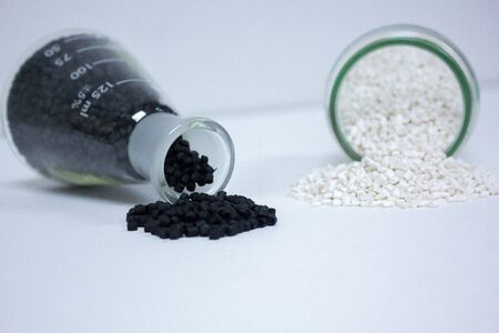 Colorful Plastic PVC Compound for industrial Manufacturing. Background for artwork banner design