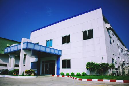 Factory Plant for production background for artwork design bannerの写真素材