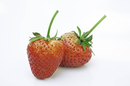 Strawberry isolated on white backgroundの写真素材