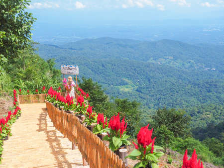 View Point at Mon Cham, Chiang May, Thailandの写真素材