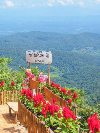 View Point at Mon Cham, Chiang May, Thailandの写真素材
