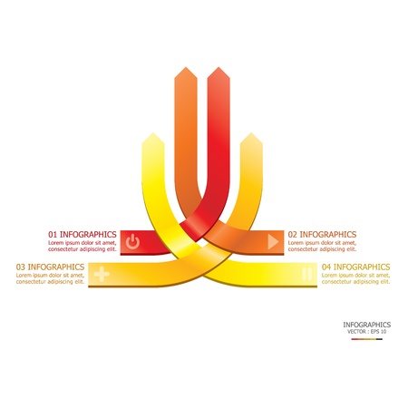 Overlap Design Templateのイラスト素材