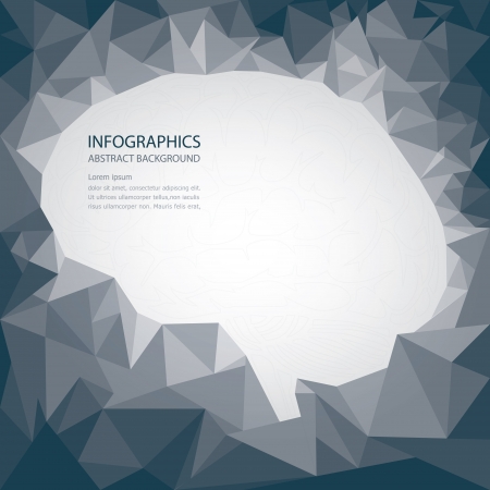 Brain Shape Abstract Backgroundのイラスト素材