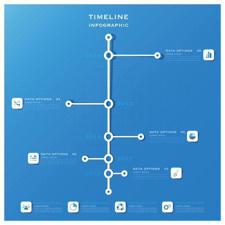 Timeline Business Infographic Design Templateのイラスト素材