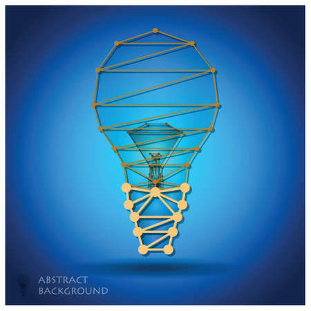 Abstract Lightbulb Geometric Background Design Template のイラスト素材