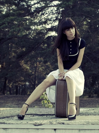 travel girlの写真素材