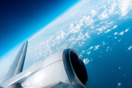 beautiful blue sky with wings