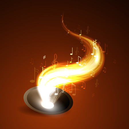 Vector illustration  abstract music backgroundのイラスト素材