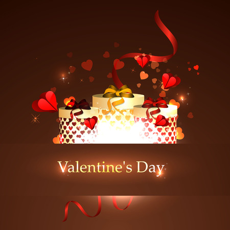 Bright Valentine`s day backgroundのイラスト素材