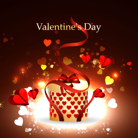 Bright Valentine`s day backgroundのイラスト素材